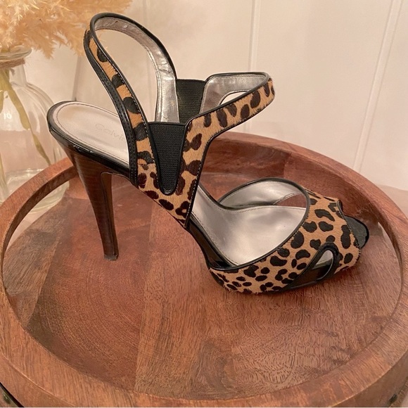 Calvin Klein Prive Pony Hair Heels - Picture 5 of 11